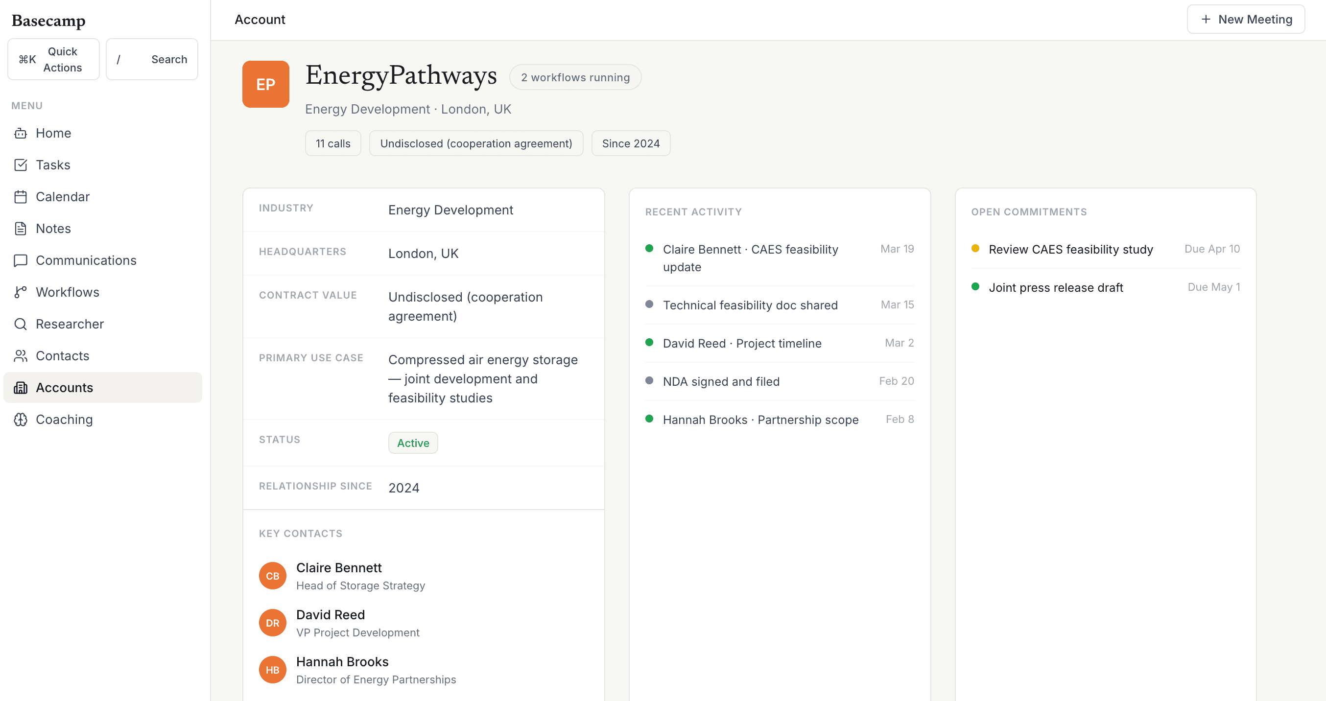 Enterprise search across company knowledge