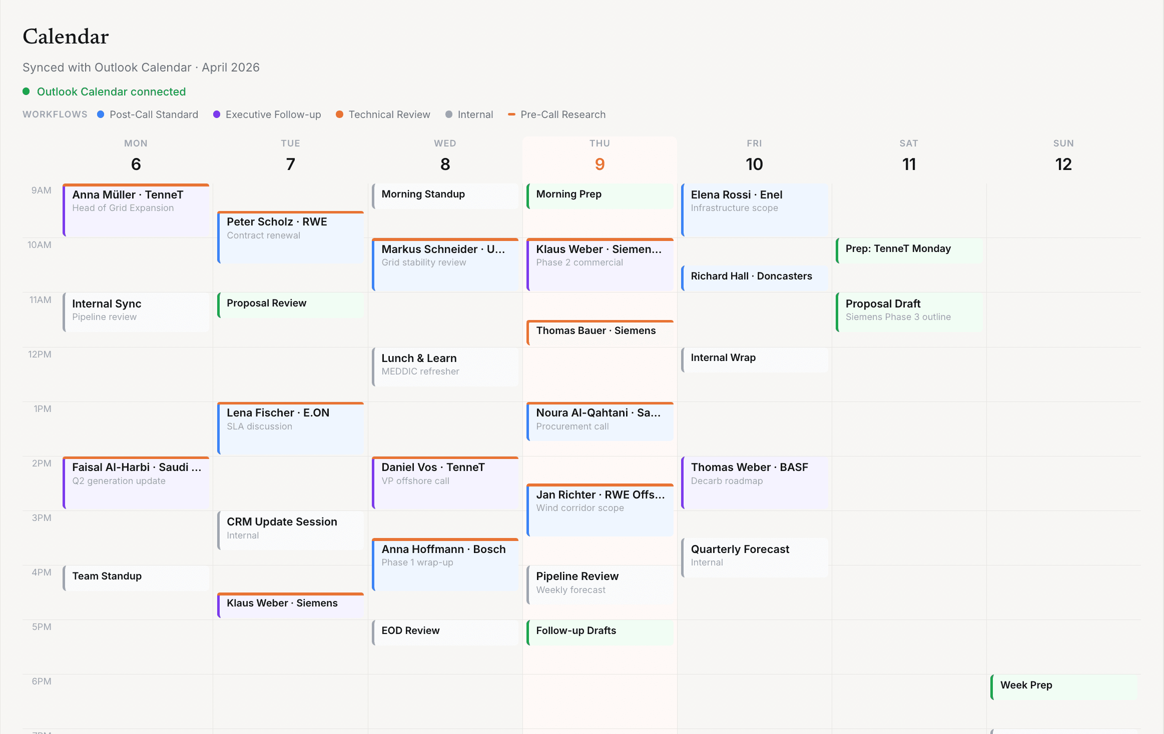 Zeno smart calendar
